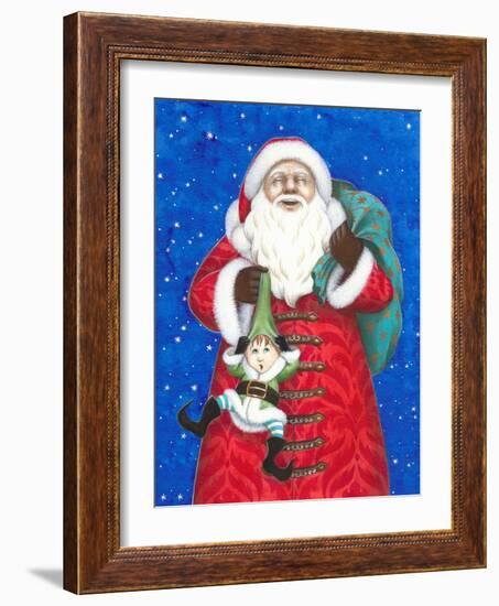 Christmas 02 Santa Claus-Veruschka Guerra-Framed Giclee Print