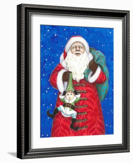 Christmas 02 Santa Claus-Veruschka Guerra-Framed Giclee Print