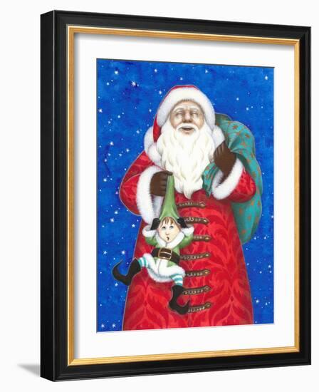 Christmas 02 Santa Claus-Veruschka Guerra-Framed Giclee Print