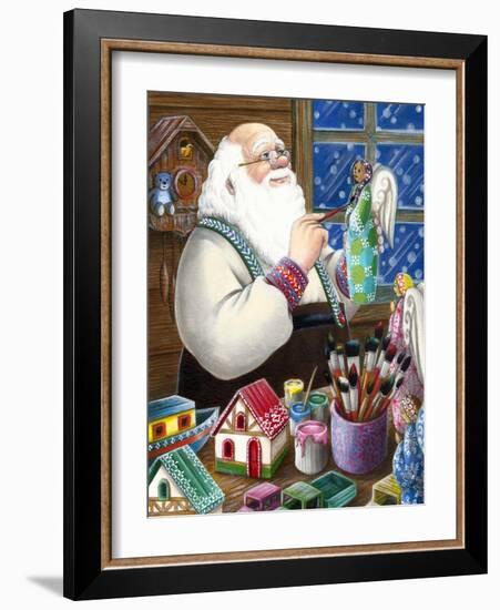 Christmas 03 Santa Claus-Veruschka Guerra-Framed Giclee Print