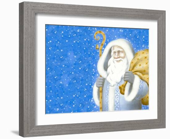 Christmas 05 Santa Claus-Veruschka Guerra-Framed Giclee Print