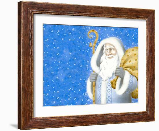 Christmas 05 Santa Claus-Veruschka Guerra-Framed Giclee Print