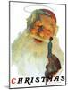 "Christmas, 1927" (King Kong Santa), December 3,1927-Norman Rockwell-Mounted Giclee Print