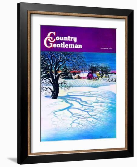 "Christmas 1947," Country Gentleman Cover, December 1, 1947-Francis Chase-Framed Giclee Print