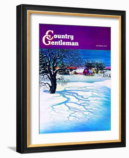 "Christmas 1947," Country Gentleman Cover, December 1, 1947-Francis Chase-Framed Giclee Print