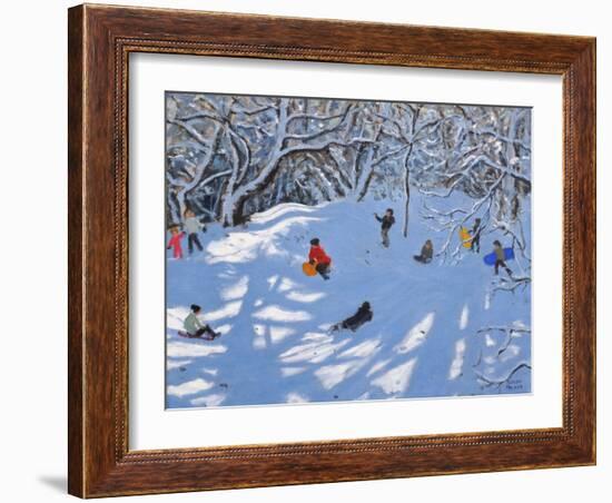 Christmas, Allestree Woods, Derby, 2017-Andrew Macara-Framed Giclee Print