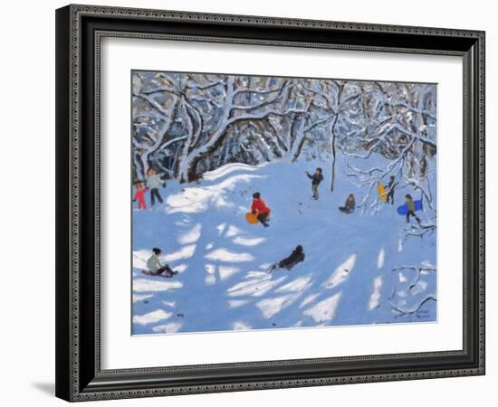 Christmas, Allestree Woods, Derby, 2017-Andrew Macara-Framed Giclee Print