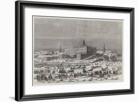 Christmas Amusements at Stockholm-null-Framed Giclee Print