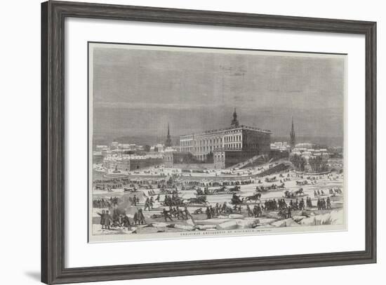 Christmas Amusements at Stockholm-null-Framed Giclee Print