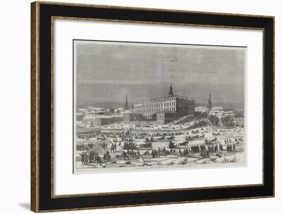 Christmas Amusements at Stockholm-null-Framed Giclee Print