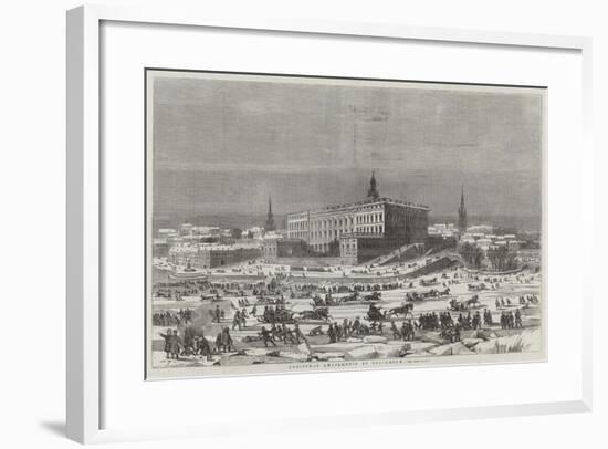 Christmas Amusements at Stockholm-null-Framed Giclee Print