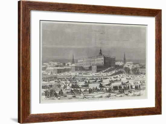 Christmas Amusements at Stockholm-null-Framed Giclee Print