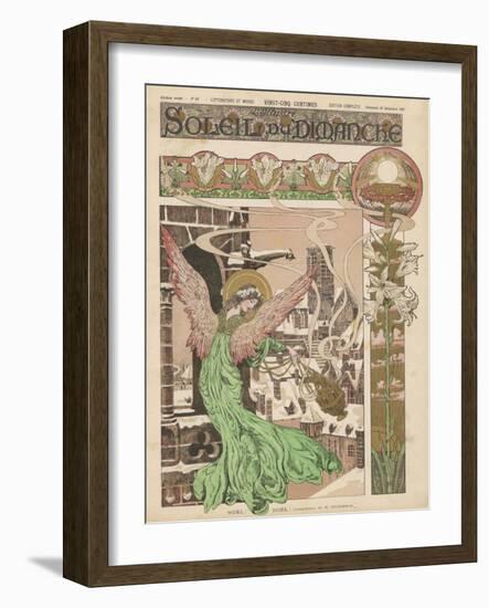 Christmas Angel Announces the Arrival of Christmas-Duchemin-Framed Art Print