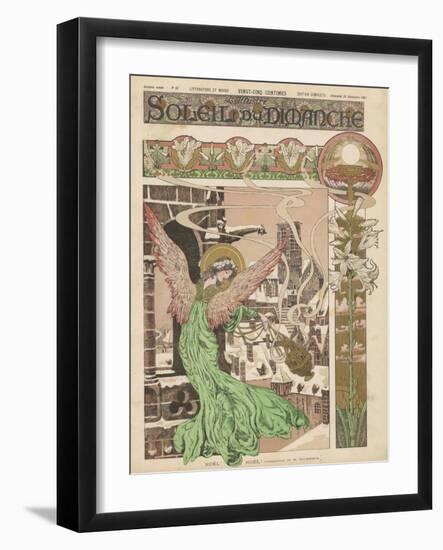 Christmas Angel Announces the Arrival of Christmas-Duchemin-Framed Art Print