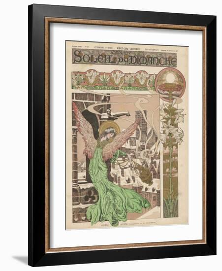 Christmas Angel Announces the Arrival of Christmas-Duchemin-Framed Art Print