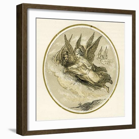 Christmas angels-Myles Birket Foster-Framed Giclee Print