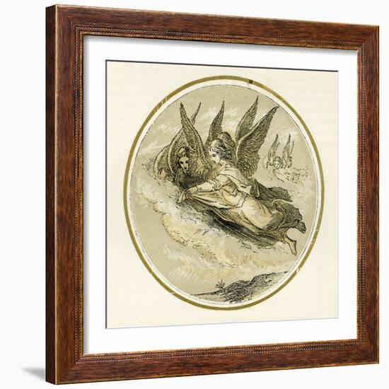 Christmas angels-Myles Birket Foster-Framed Giclee Print