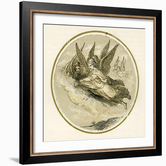 Christmas angels-Myles Birket Foster-Framed Giclee Print