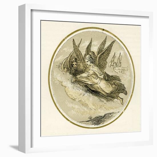 Christmas angels-Myles Birket Foster-Framed Giclee Print