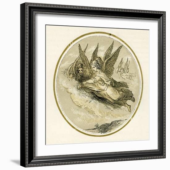 Christmas angels-Myles Birket Foster-Framed Giclee Print