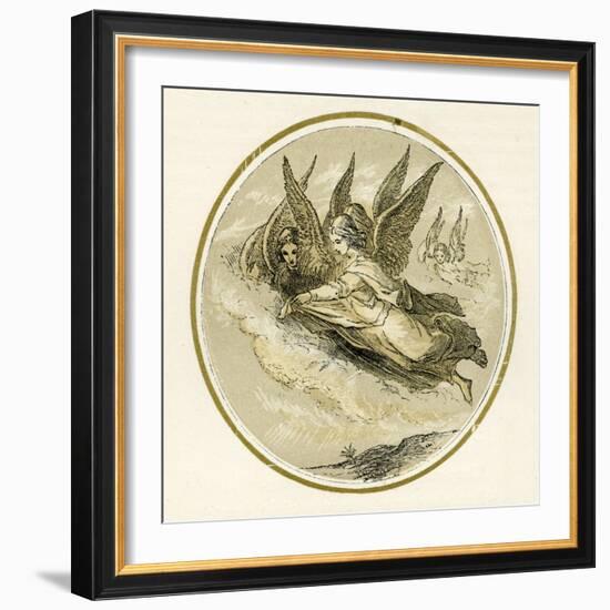 Christmas angels-Myles Birket Foster-Framed Giclee Print