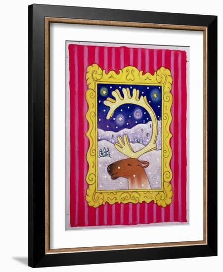 Christmas Antlers, 1996-Cathy Baxter-Framed Giclee Print