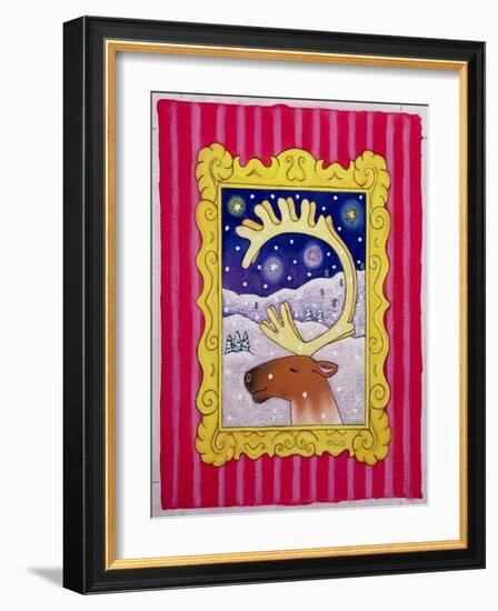 Christmas Antlers, 1996-Cathy Baxter-Framed Giclee Print