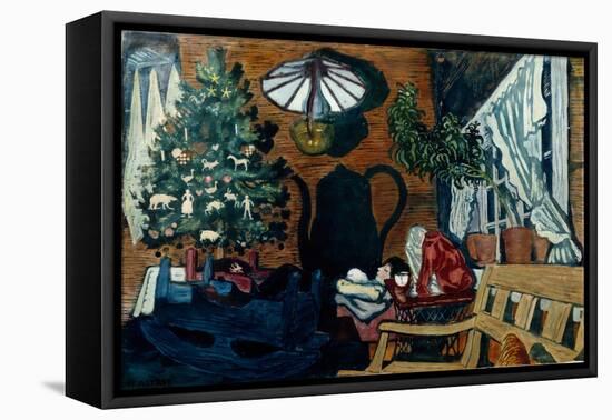 Christmas at Sandalstrand-Nikolai Astrup-Framed Premier Image Canvas