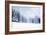 Christmas Background with Snowy Fir Trees-melis-Framed Photographic Print