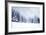 Christmas Background with Snowy Fir Trees-melis-Framed Photographic Print