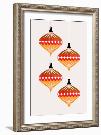 Christmas Balls (Vers.2)-Kubistika-Framed Giclee Print