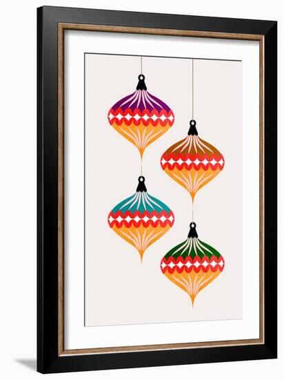 Christmas Balls (Vers.3)-Kubistika-Framed Giclee Print