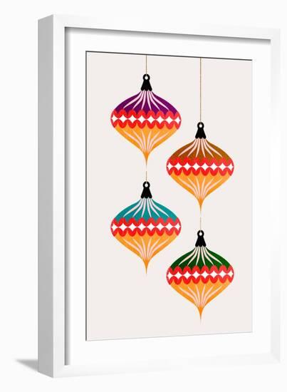 Christmas Balls (Vers.3)-Kubistika-Framed Giclee Print