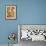 Christmas Bear with Presents-MAKIKO-Framed Giclee Print displayed on a wall