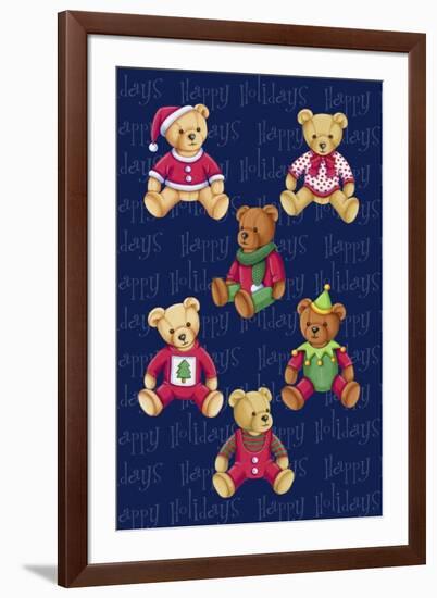 Christmas Bears-Kimura Designs-Framed Giclee Print