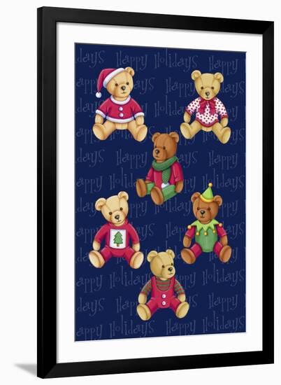 Christmas Bears-Kimura Designs-Framed Giclee Print