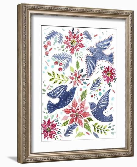 Christmas Birds-Irina Trzaskos Studio-Framed Giclee Print