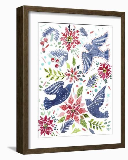 Christmas Birds-Irina Trzaskos Studio-Framed Giclee Print