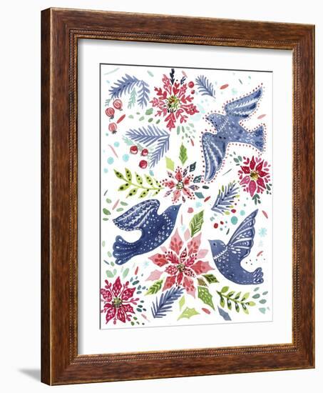 Christmas Birds-Irina Trzaskos Studio-Framed Giclee Print