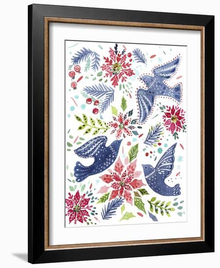 Christmas Birds-Irina Trzaskos Studio-Framed Giclee Print