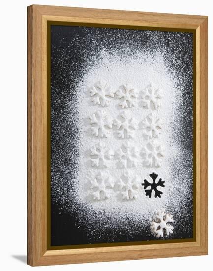 Christmas Biscuits with Icing Sugar-Strehlau-Ferfers-Framed Premier Image Canvas