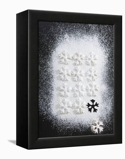 Christmas Biscuits with Icing Sugar-Strehlau-Ferfers-Framed Premier Image Canvas