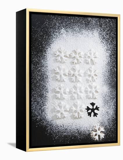 Christmas Biscuits with Icing Sugar-Strehlau-Ferfers-Framed Premier Image Canvas