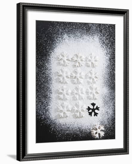 Christmas Biscuits with Icing Sugar-Strehlau-Ferfers-Framed Photographic Print