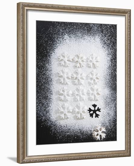 Christmas Biscuits with Icing Sugar-Strehlau-Ferfers-Framed Photographic Print