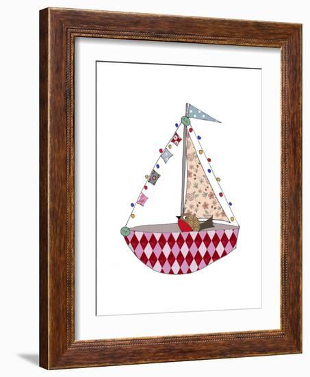 Christmas Boat-Effie Zafiropoulou-Framed Giclee Print