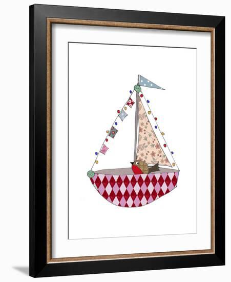 Christmas Boat-Effie Zafiropoulou-Framed Giclee Print