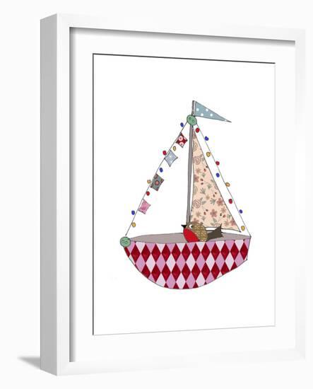 Christmas Boat-Effie Zafiropoulou-Framed Giclee Print