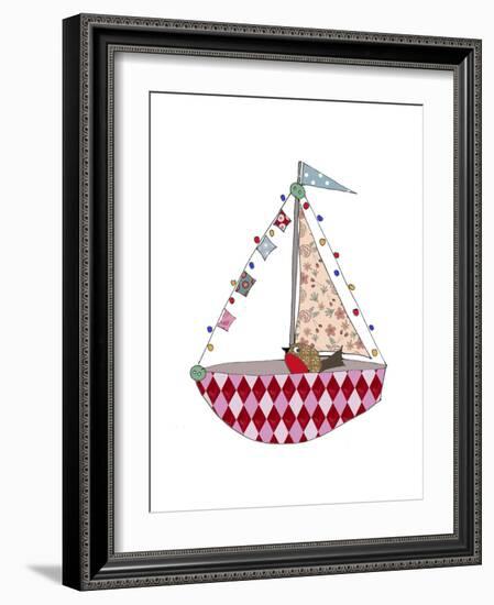 Christmas Boat-Effie Zafiropoulou-Framed Giclee Print