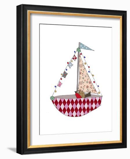 Christmas Boat-Effie Zafiropoulou-Framed Giclee Print